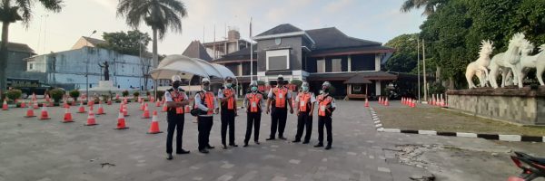 Pengamanan dan Pengaturan Lalulintas pada kegiatan SKB CPNS Kota Salatiga