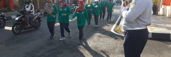 Pengamanan Jalan Sehat bersama Pj Wali Kota dan Anggota Forkopimda Kota Salatiga