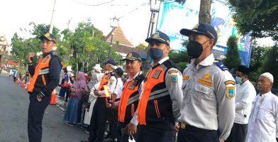 Pengamanan Lalu Lintas Pemberangkatan Calon Jamaah Haji Tahun 2022