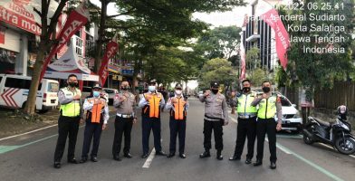 Pengamanan Kegiatan Car Free Day, 3 Juli 2022 di Seputaran Lapangan Pancasila Salatiga