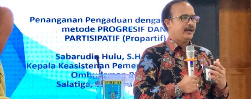 Sosialisasi Penanganan Pengaduan Dengan Metode Progresif dan Partisipasif
