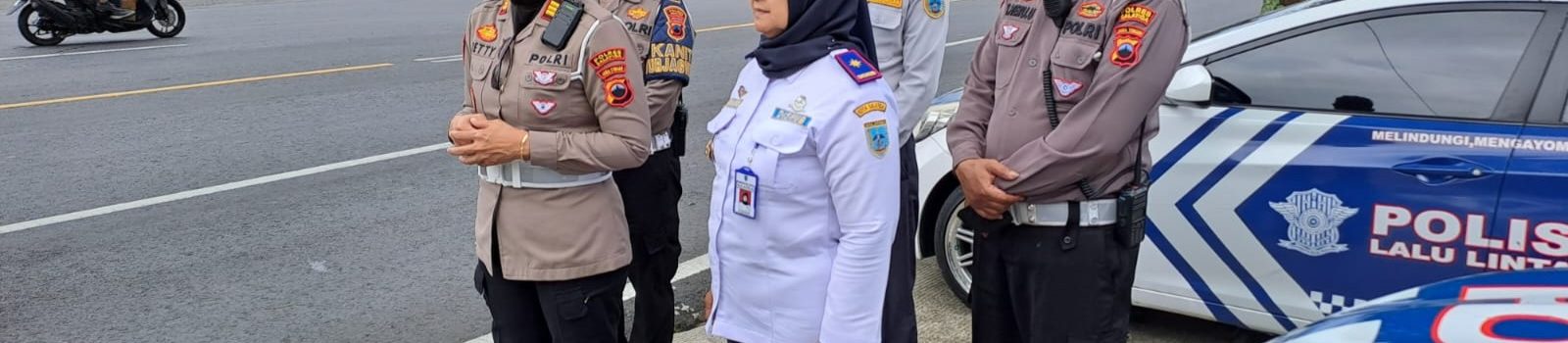 DISHUB KOTA SALATIGA BERSAMA SATLANTAS KOTA SALATIGA MELAKSANAKAN SURVEY JALUR ANGKUTAN LEBARAN 2023