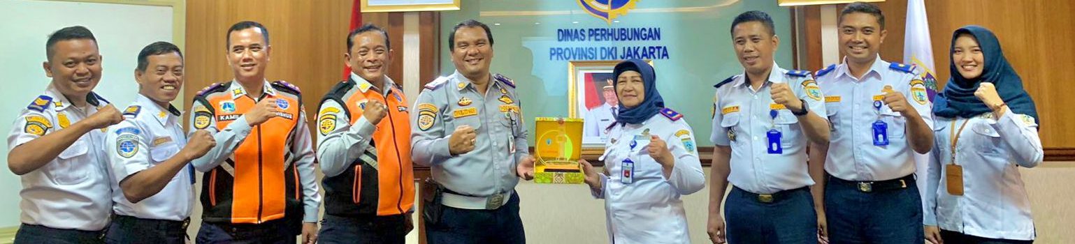 KUNJUNGAN KERJA PENATAAN DAN PENGELOLAAN SISTEM TRANSPORTASAI DI DINAS PERHUBUNGAN PROV DKI JAKARTA.