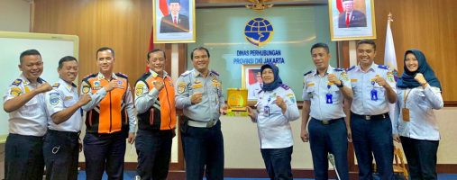 KUNJUNGAN KERJA PENATAAN DAN PENGELOLAAN SISTEM TRANSPORTASAI DI DINAS PERHUBUNGAN PROV DKI JAKARTA.