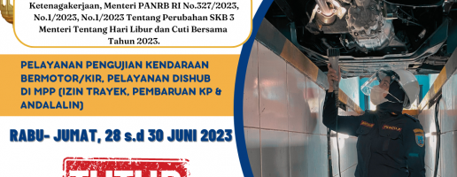 PENGUMUMAN LIBUR DAN CUTI BERSAMA IDUL ADHA 1444 H