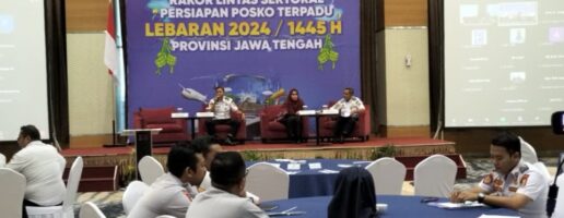 RAKOR LINTAS SEKTORAL PERSIAPAN POSKO TERPADU LEBARAN 1445 H/2024 PROVINSI JAWA TENGAH