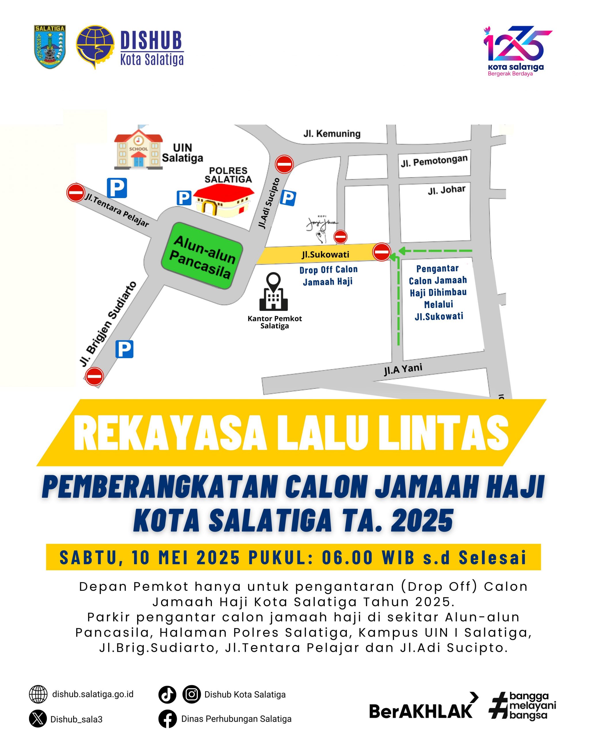 REKAYASA LALU LINTAS PEMBERANGKATAN CALON JAMAAH HAJI KOTA SALATIGA TA 2025