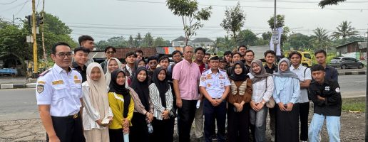 PENINJAUAN LOKASI RAWAN KECELAKAAN DEPAN MASJID JAMI’ BAITUSY SYUKUR