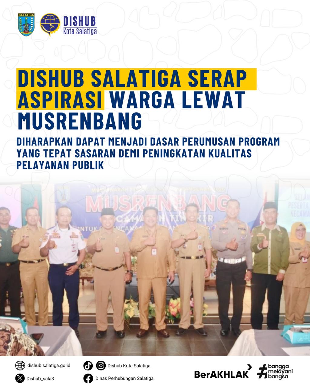 DISHUB SALATIGA SERAP ASPIRASI WARGA LEWAT MUSRENBANG