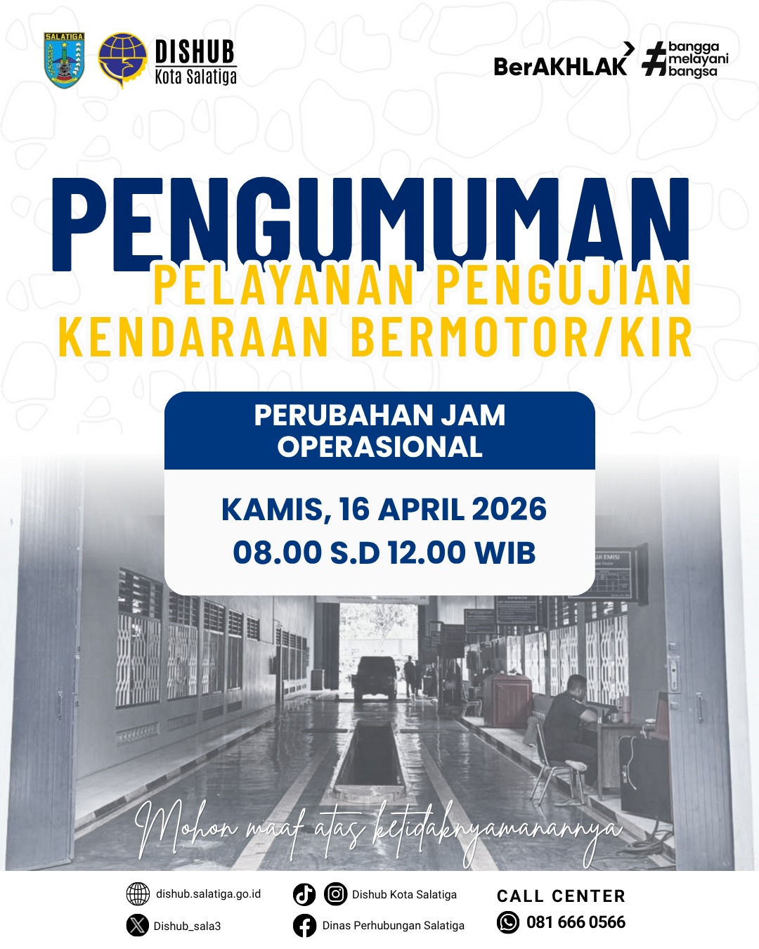 PENGUMUMAN JAM OPERASIOANAL